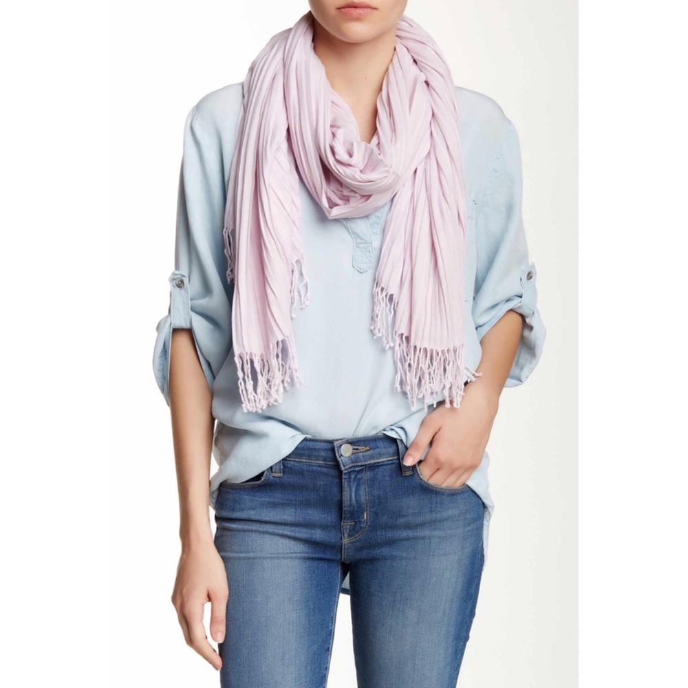 Blue Pacific Cashmere Blend Scarf in Ice Pink